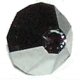 Preciosa 4 mm tupi jet hematite half