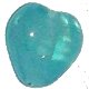 abalorios checo 6mm corazón azul opal