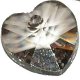 Coraz�n crystal velvet 10,3x10mm Preciosa. Bolsa 3