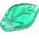 Hoja 12x7mm esmeralda. Bolsa 15 und