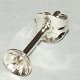 Fornitura de Plata gancho pendiente Pendientes casquilla 4mm