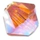 Swarovski 4mm xilion tupi [5328] topaz ab2x
