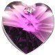 Swarovski 10,3x10mm Coraz�n amethyst