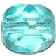 Cristal checo 2 mm Facetadas turquesa transparent