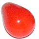 abalorios checo 4x6mm drop rojo opaco