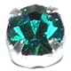 Preciosa engaste plateado chaton ss20 blue zircon