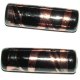 Tubo artesano negro-bronce 38x10mm. Bolsa 1 und