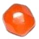 Facetadas 4mm naranja opaco. Bolsas 50 unidades