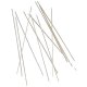 Alfiler de plata 40mm punta plana. Bolsa 10 und
