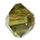 Preciosa 4 mm tupi olivine