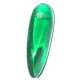 l�grima cristal pulido 11x3mm esmeralda. Bolsa 25