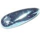 L�grima cristal pulido 11x3mm hematite. Bolsa 25 u