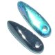 L�grima cirstal pulico 11x3mm jet ab. Bolsa 25 und
