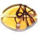 Cristal artesano oval 30x17mm ambar. Bolsa 1 und