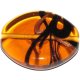 Cristal artesano oval 30x17mm topaz. Bolsa 1 und