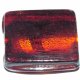 Cuadrado cristal 25x20 mm granate. Bolsa 2 und