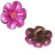 Fornitura boton Accesorios flor 10mm rosa