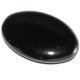 Cristal checo 20x14mm oval plano negro