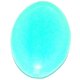 Oval plano 20x14mm caribe blue. Bolsa 56 u