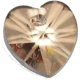 Corazon preciosa 10,3x10mm crystal honey. Bolsa 3