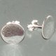 Pendiente plata chapa 10mm. Bolsa 2 und