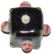 Cubo decorado negro 10mm. Bolsa 2 und