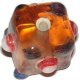 Cubo de cristal ambar 10mm. Bolsa 2 und