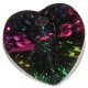 Corazon vitrail green preciosa 10,3x10mm. Bolsa 3